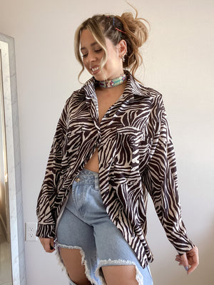 Zebra top