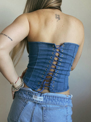 Martina denim corset