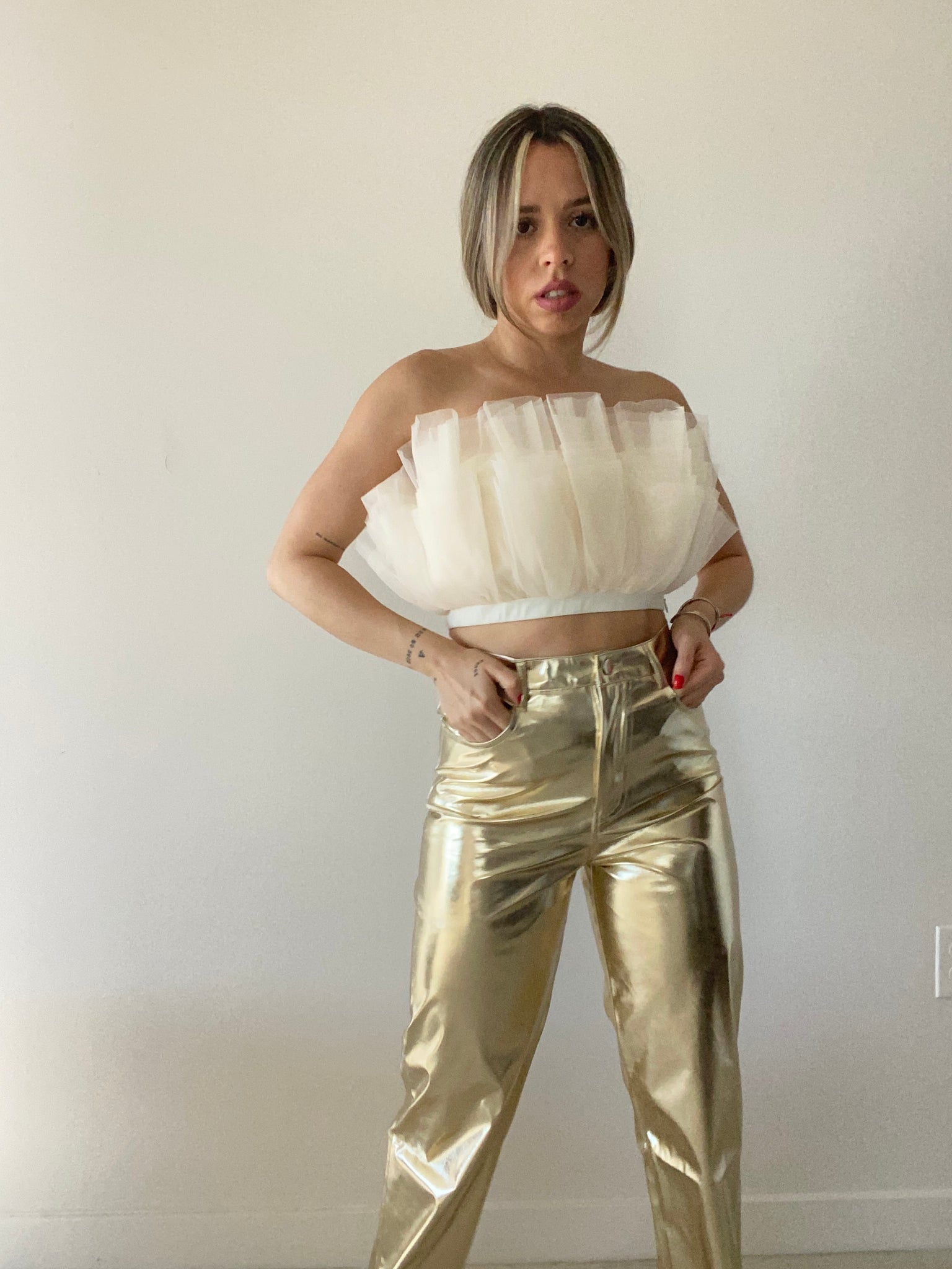 Gold pants